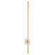 Zora 1 Light 48 inch White/Industrial Brass Sconce Wall Light