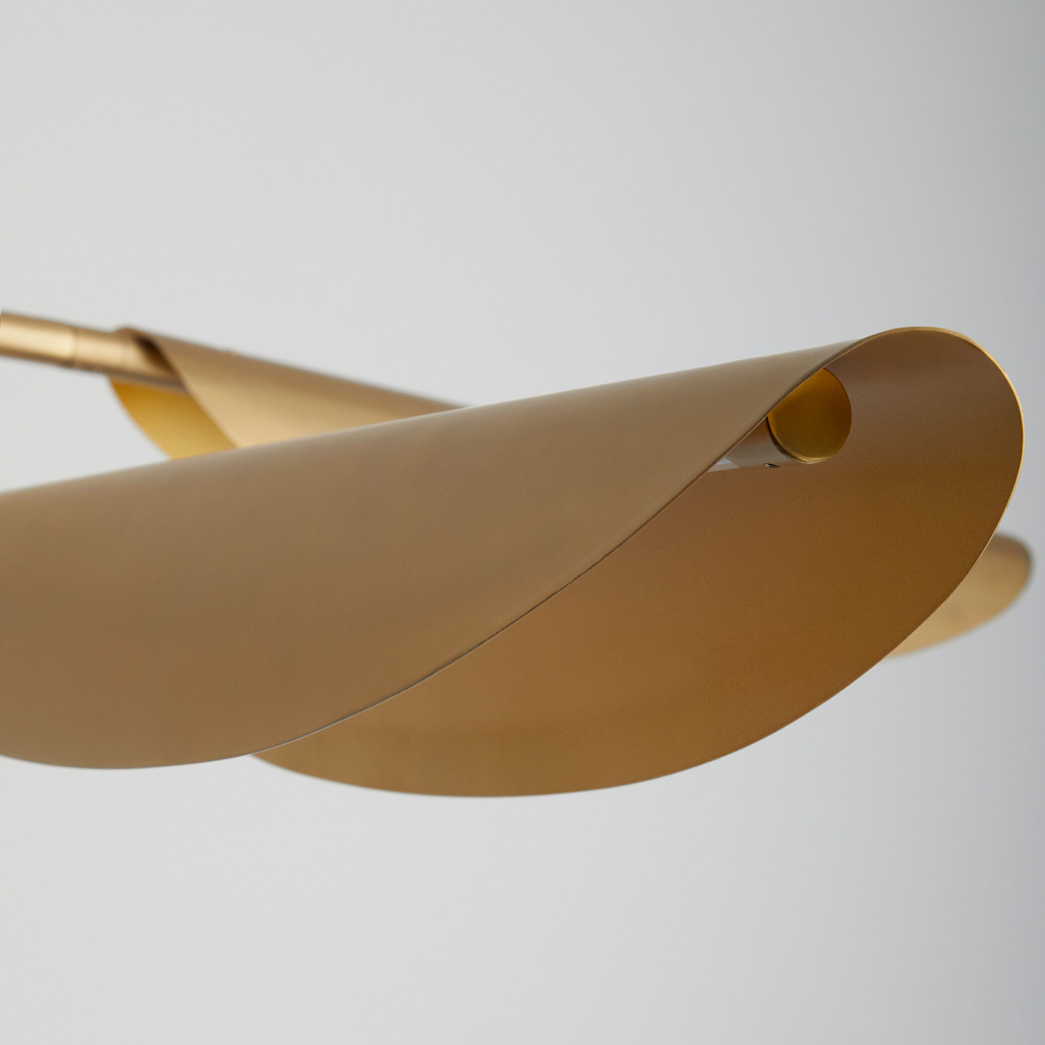 Pivot 4 Light 55 inch Aged Brass Chandelier Ceiling Light