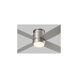 Oslo Hugger 52 inch Satin Nickel Indoor Fan, Light Kit Sold Separately