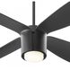 Samaran 60 inch Black with Matte Black Blades Ceiling Fan