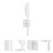 Pivot 1 Light 6 inch White/Aged Brass Wall Sconce Wall Light