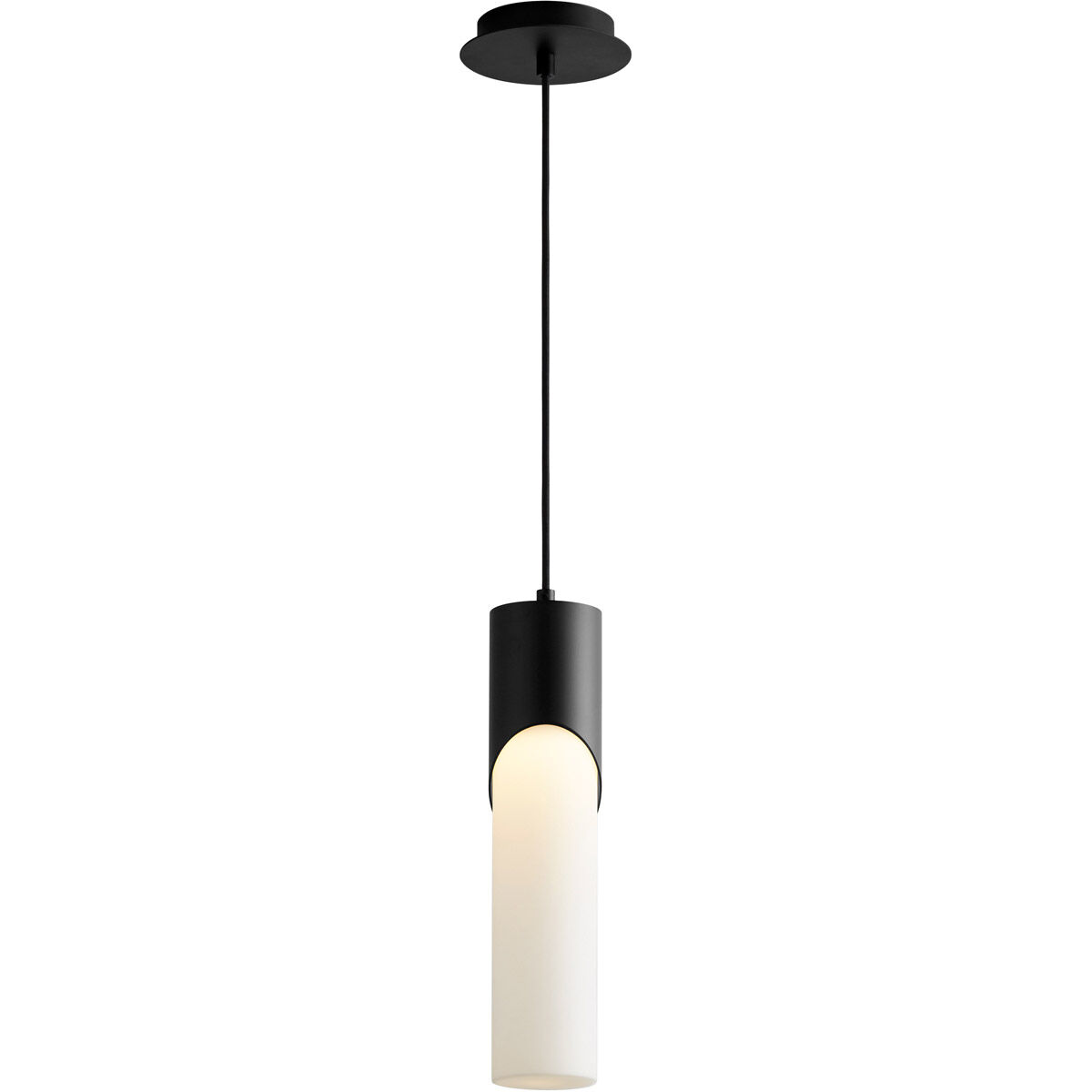 Ellipse LED 4 inch Black Pendant Ceiling Light