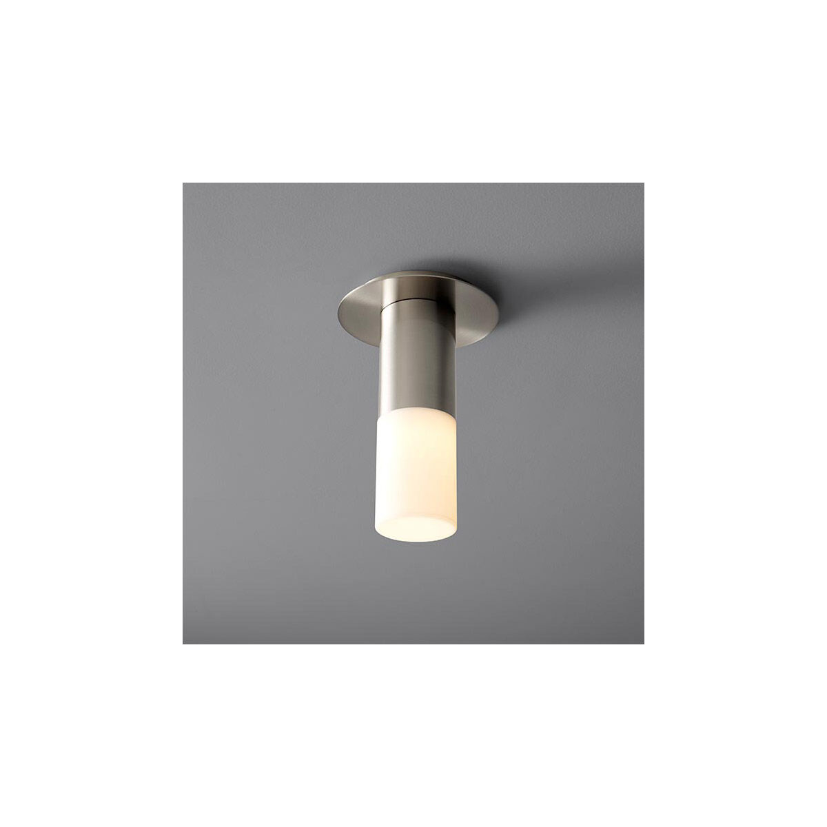 Pilar LED 6 inch Satin Nickel Flush Mount Ceiling Light