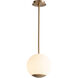 Terra LED 10 inch Aged Brass Pendant Ceiling Light