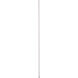Fan Downrod Classic Nickel Fan Downrod