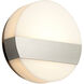 Aurora 1 Light 6 inch Satin Nickel Sconce Wall Light