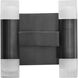 Alarum 4 Light 8 inch Black Sconce Wall Light