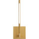 Palillos LED 4.75 inch Aged Brass Sconce Wall Light