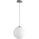 Luna LED 12 inch Satin Nickel Pendant Ceiling Light in 3000K