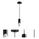 Ellipse LED 3 inch Black Pendant Ceiling Light
