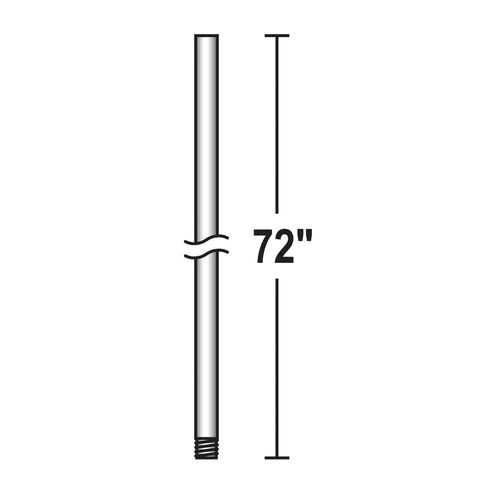 Downrod Black Fan Downrod, 72in