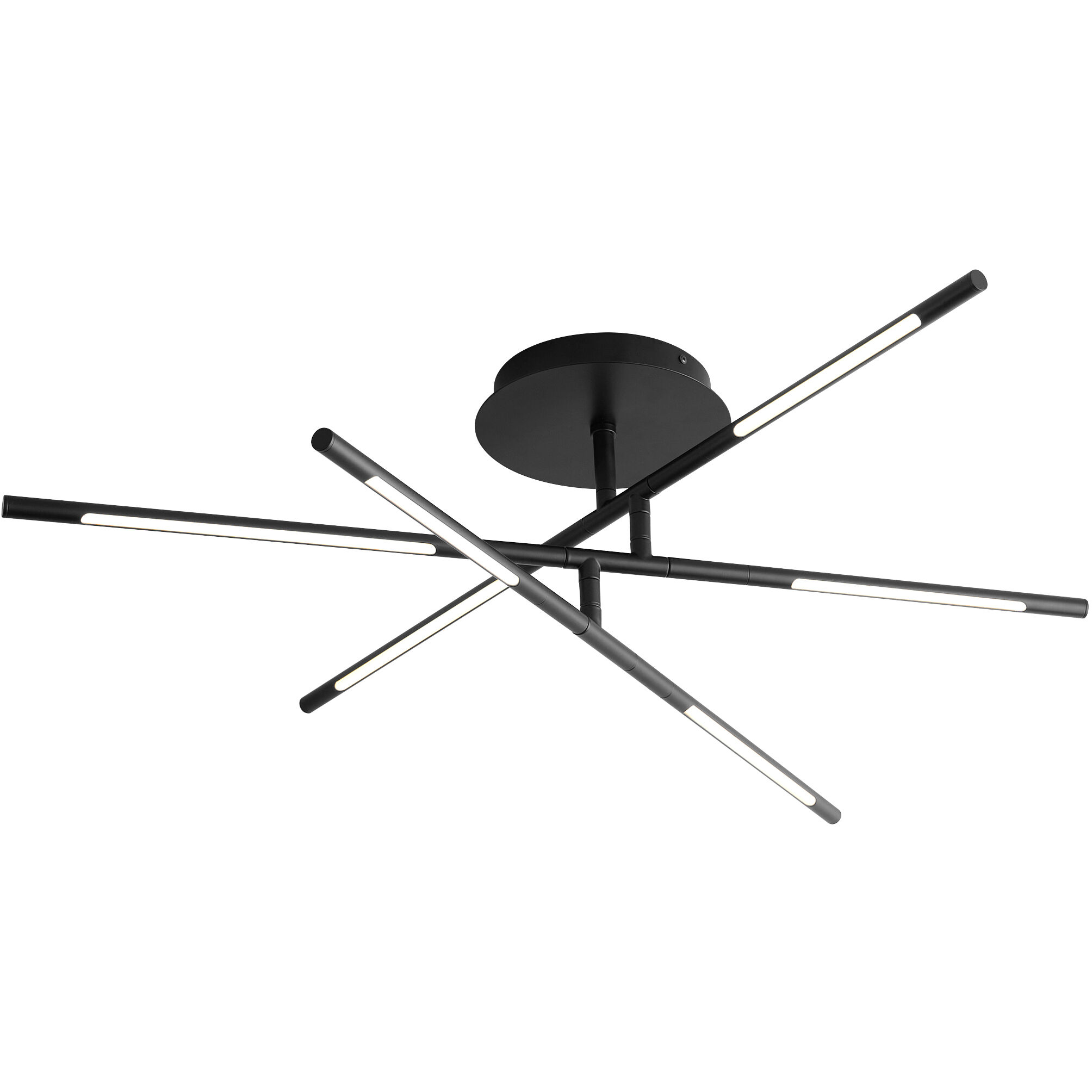 Palillos LED 33 inch Black Flush Mount Ceiling Light