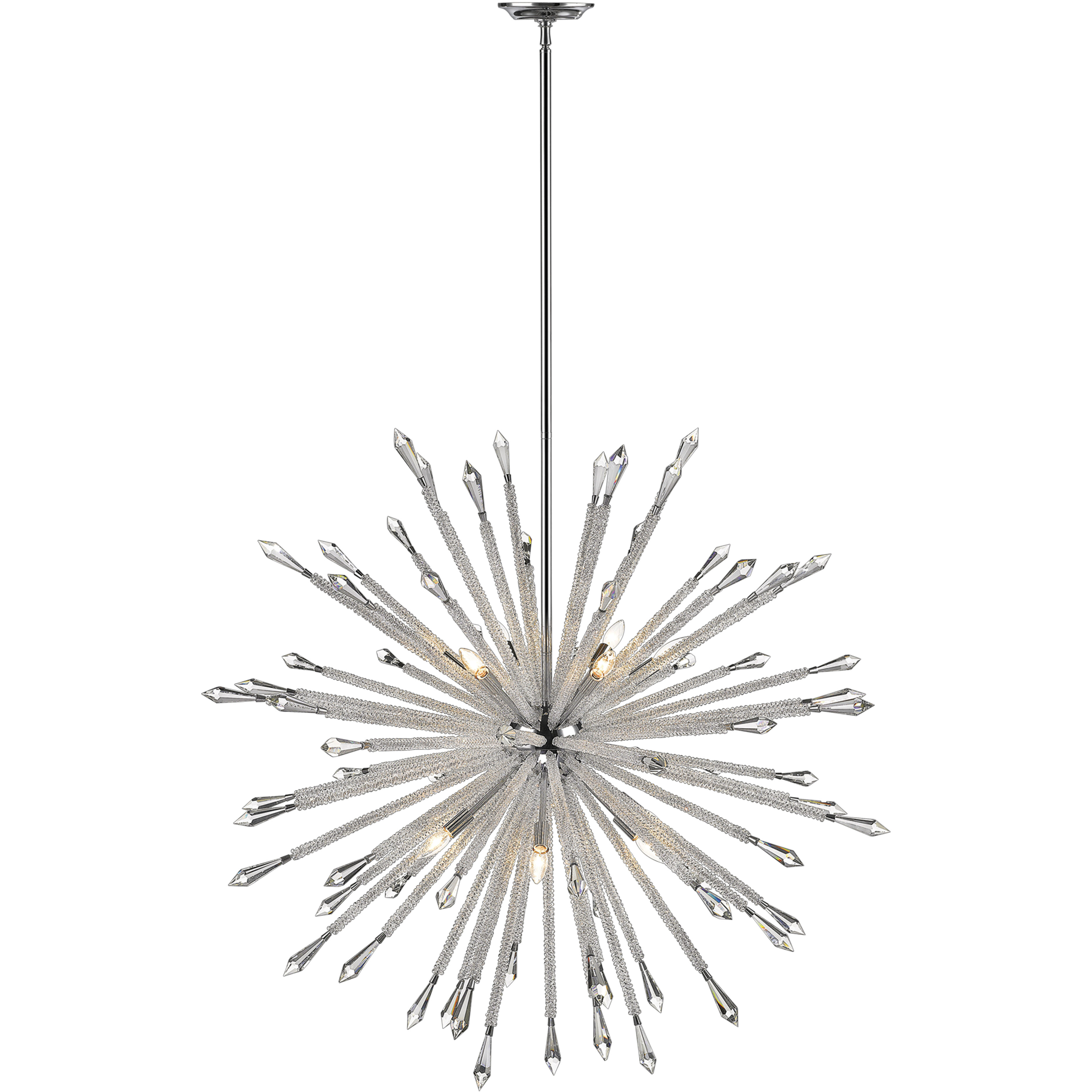 Soleia 12 Light 47.13 inch Chrome Chandelier Ceiling Light in 53
