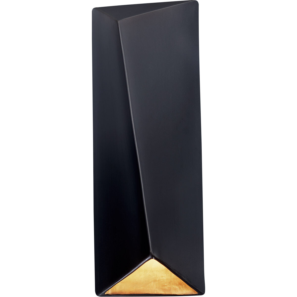 Ambiance LED 6 inch Hammered Brass ADA Wall Sconce Wall Light, Closed Top Fixture, Diagonal