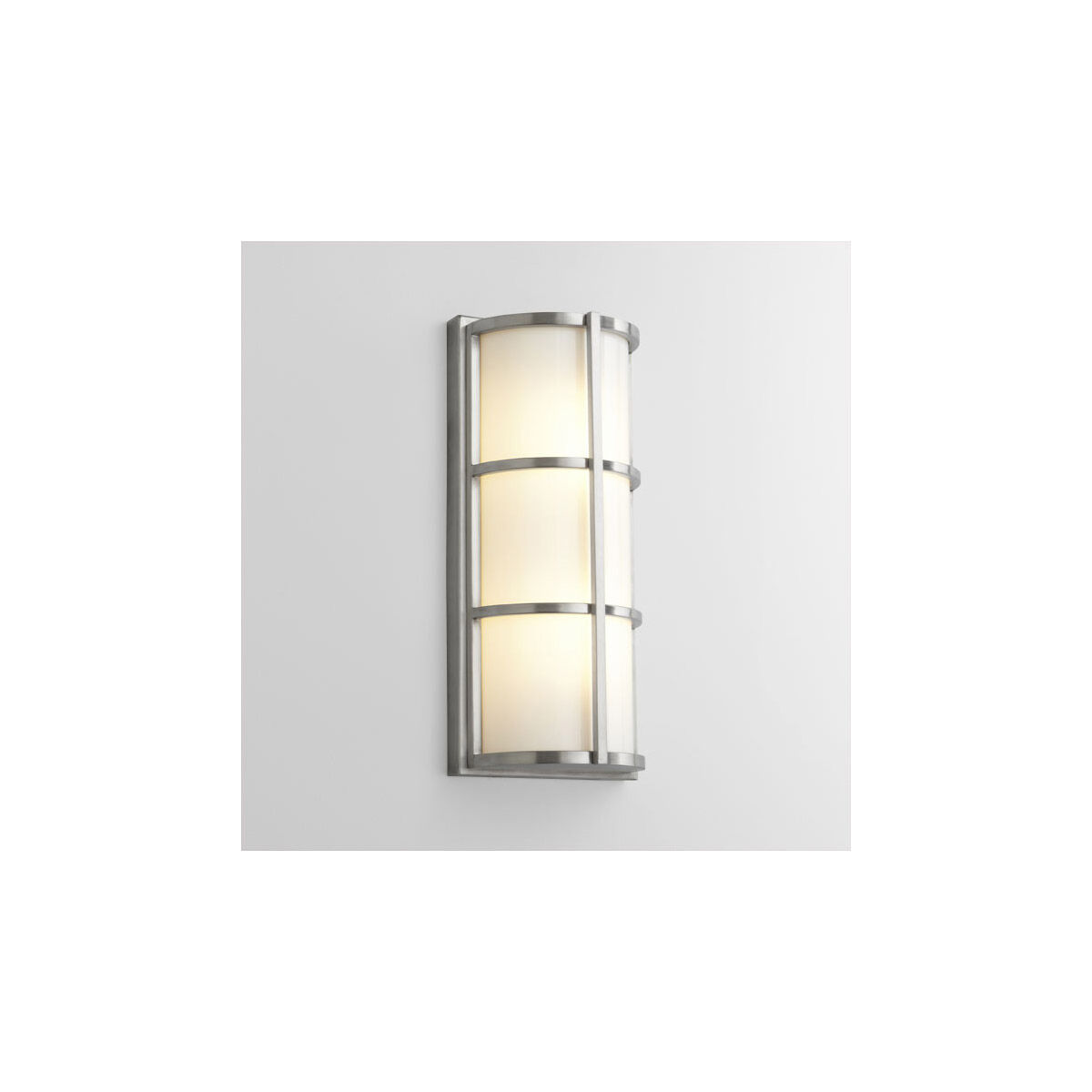 Leda 1 Light 17 inch Satin Nickel Outdoor Wall Sconce