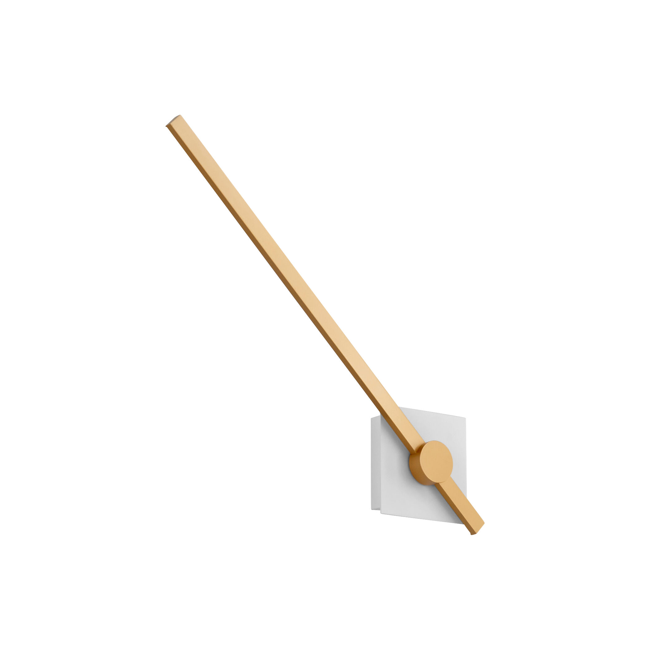 Zora 1 Light 21 inch White/Industrial Brass Sconce Wall Light