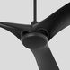 Ridley 58 inch Black with Matte Black Blades Ceiling Fan
