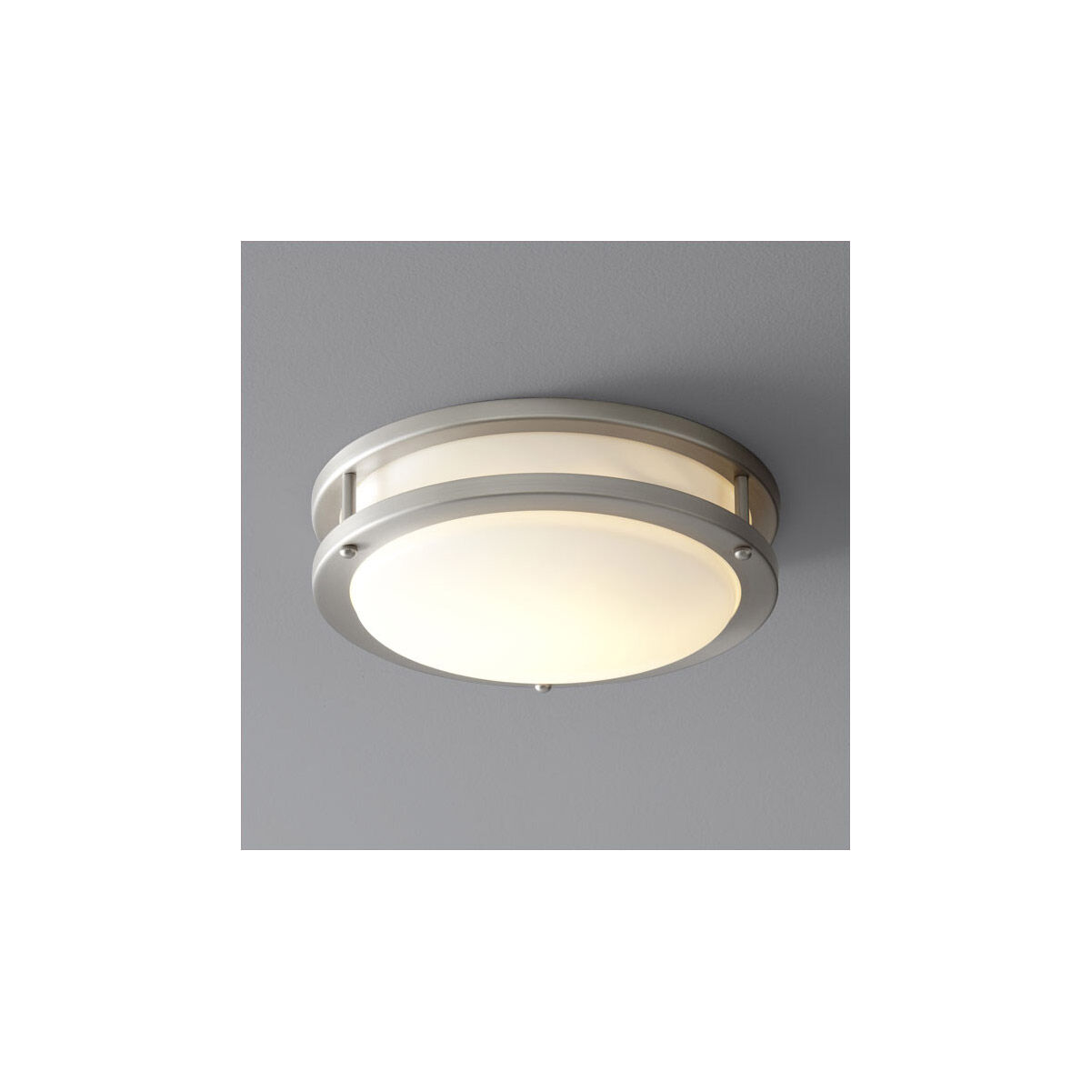 Oracle 1 Light 11 inch Satin Nickel Flush Mount Ceiling Light