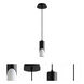 Ellipse LED 3 inch Black Pendant Ceiling Light