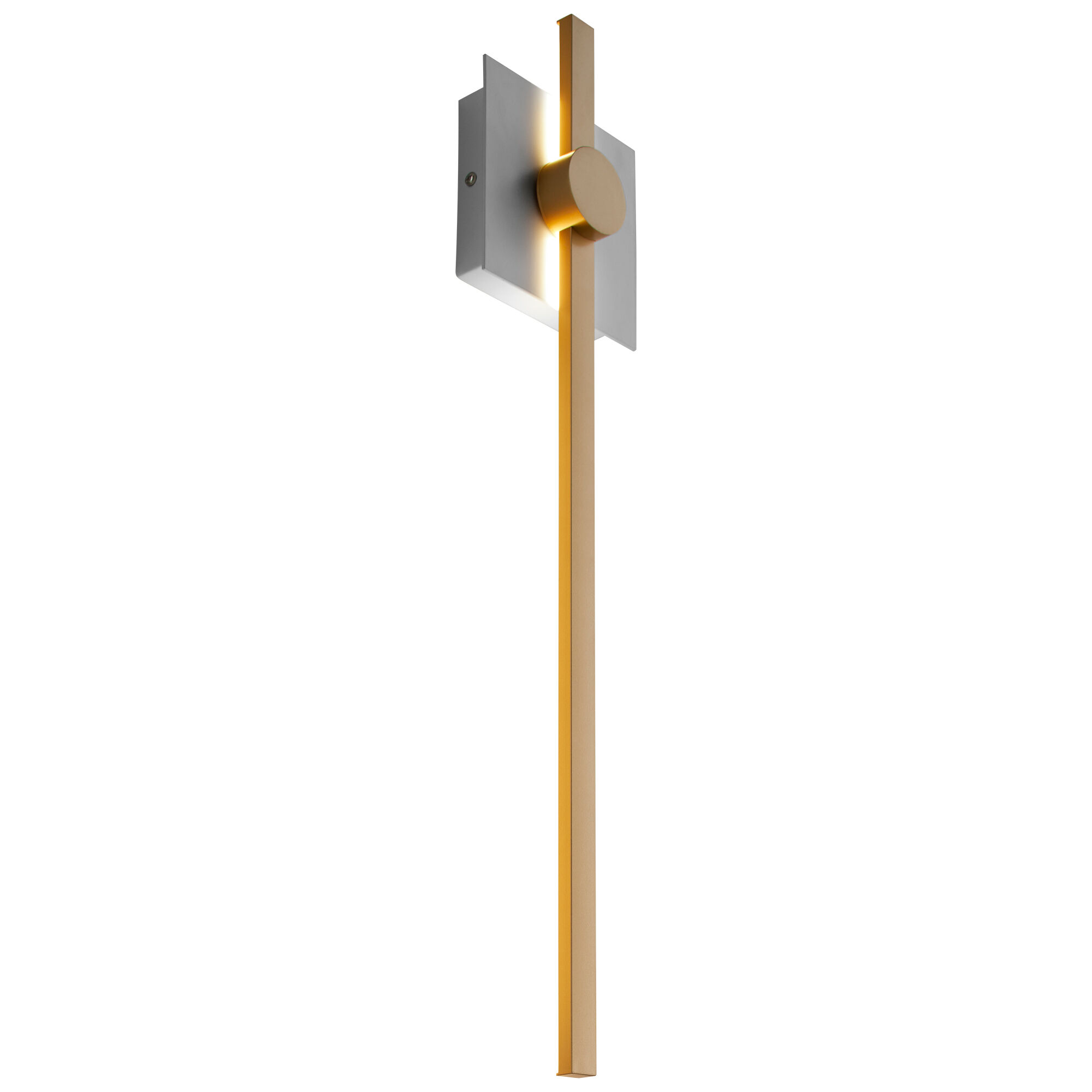 Zora 1 Light 21 inch White/Industrial Brass Sconce Wall Light