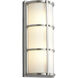 Leda 1 Light 16.5 inch Satin Nickel Outdoor Wall Sconce