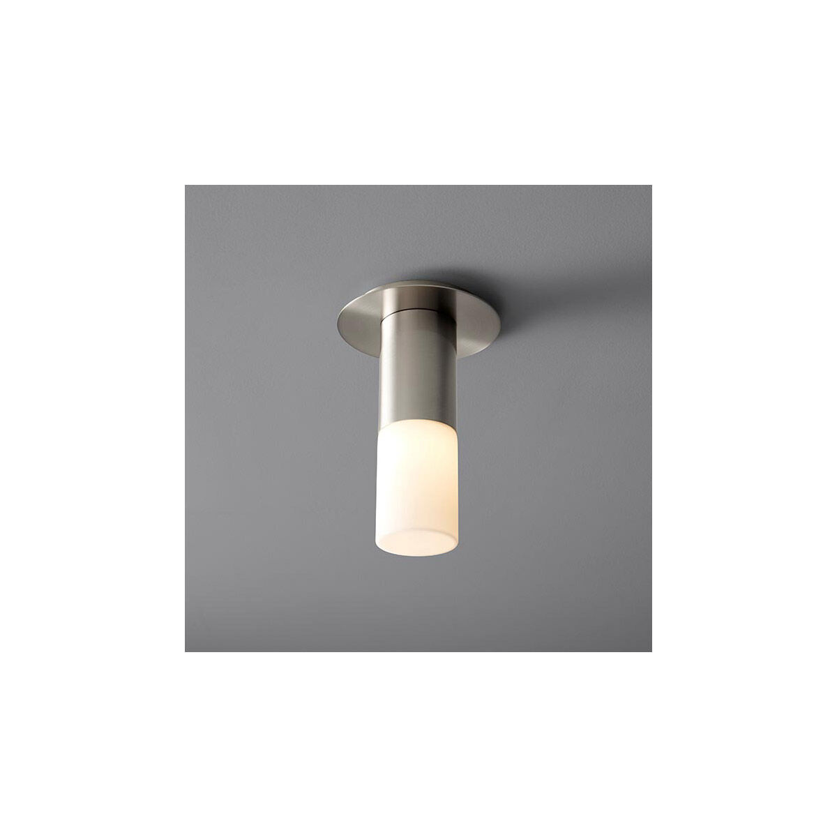 Pilar LED 6 inch Satin Nickel Flush Mount Ceiling Light