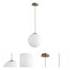 Luna LED 12 inch Aged Brass Pendant Ceiling Light in 3000K