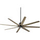 Fleet 72 inch Black with Weathered Gray Blades Indoor Outdoor Fan