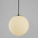 Luna 12 inch Black Pendant Ceiling Light
