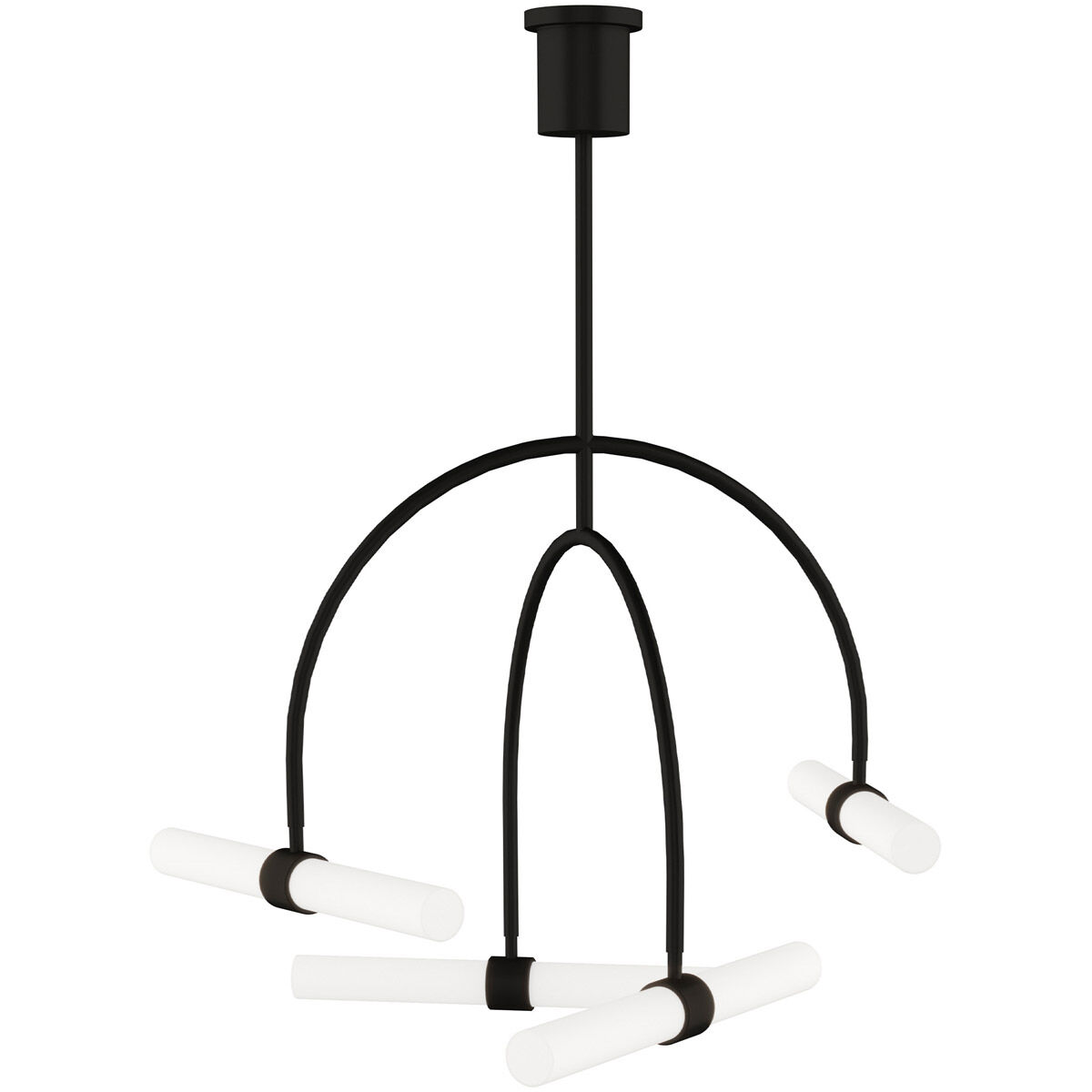 Sean Lavin Calumn LED 27.8 inch Nightshade Black Chandelier Ceiling Light, Integrated LED