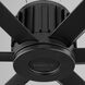 Enorme 78 inch Black with Matte Black Blades Outdoor Ceiling Fan