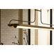 Braem 7 inch Brushed Brass Chandelier Ceiling Light