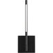 Palillos LED 14.75 inch Black Sconce Wall Light