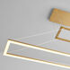 Xanni LED 6 inch Aged Brass Pendant Ceiling Light