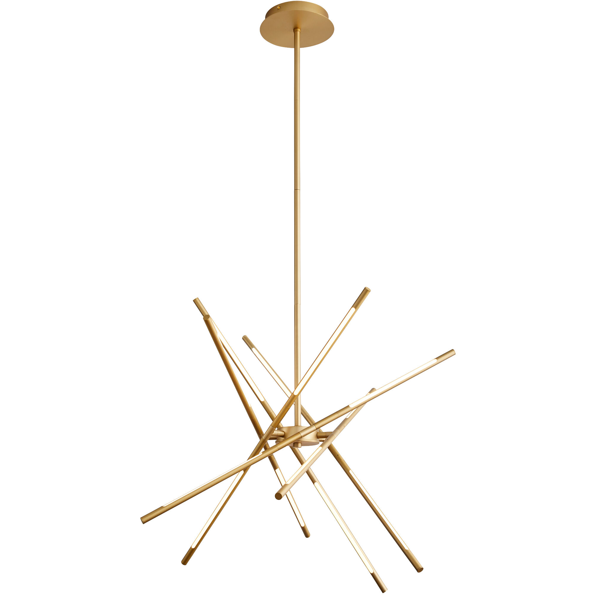Palillos LED Aged Brass Pendant Ceiling Light