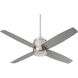 Oslo 52 inch Polished Nickel with Silver Blades Indoor Fan, Light Kit Sold Separately