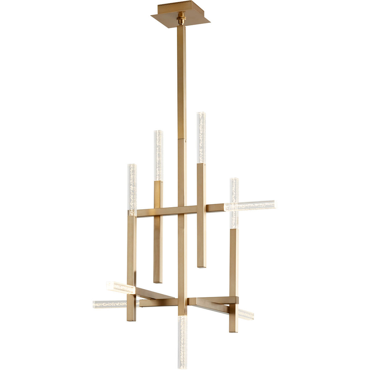 Atlantis LED 27 inch Aged Brass Pendant Ceiling Light