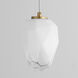 Vivo LED 15.25 inch Aged Brass Pendant Ceiling Light