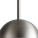 Mondo LED 6 inch Satin Nickel Pendant Ceiling Light