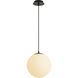 Luna 12 inch Black Pendant Ceiling Light