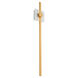 Zora 1 Light 32 inch White/Industrial Brass Sconce Wall Light