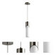 Ellipse LED 4 inch Satin Nickel Pendant Ceiling Light