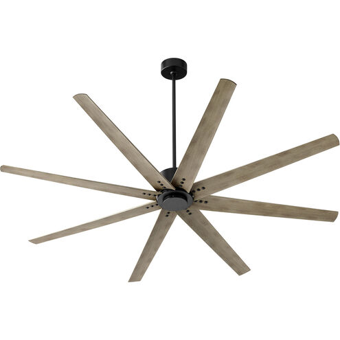Fleet 72 inch Black with Weathered Gray Blades Indoor Outdoor Fan
