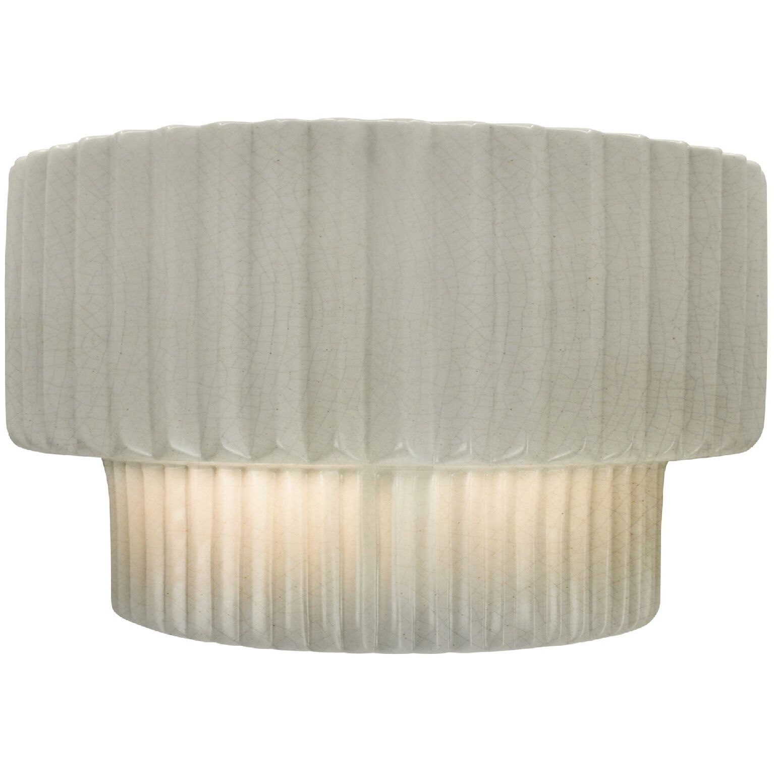 Ambiance LED 10 inch White Crackle Wall Sconce Wall Light