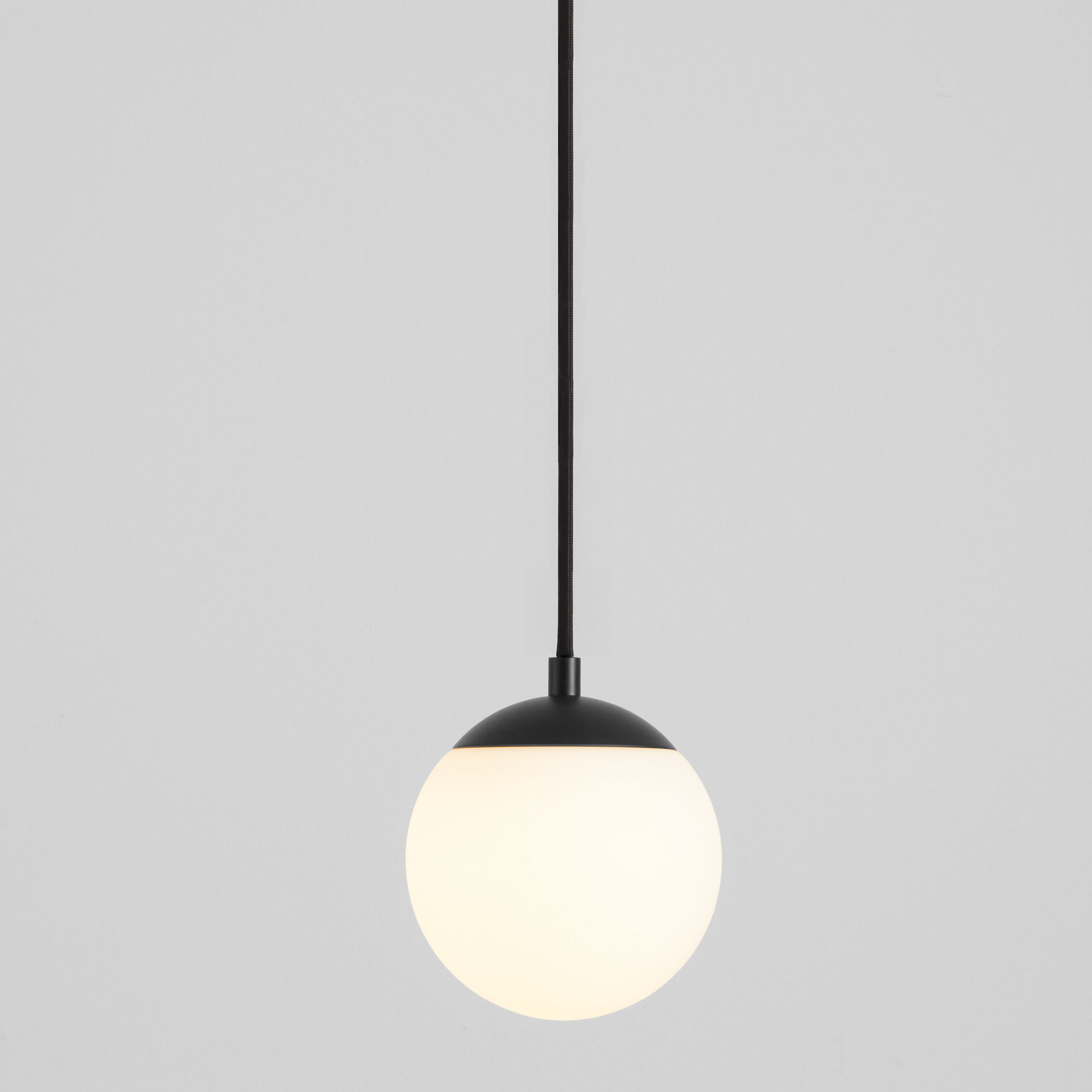 Luna 1 Light 6 inch Black Pendant Ceiling Light in 4000K