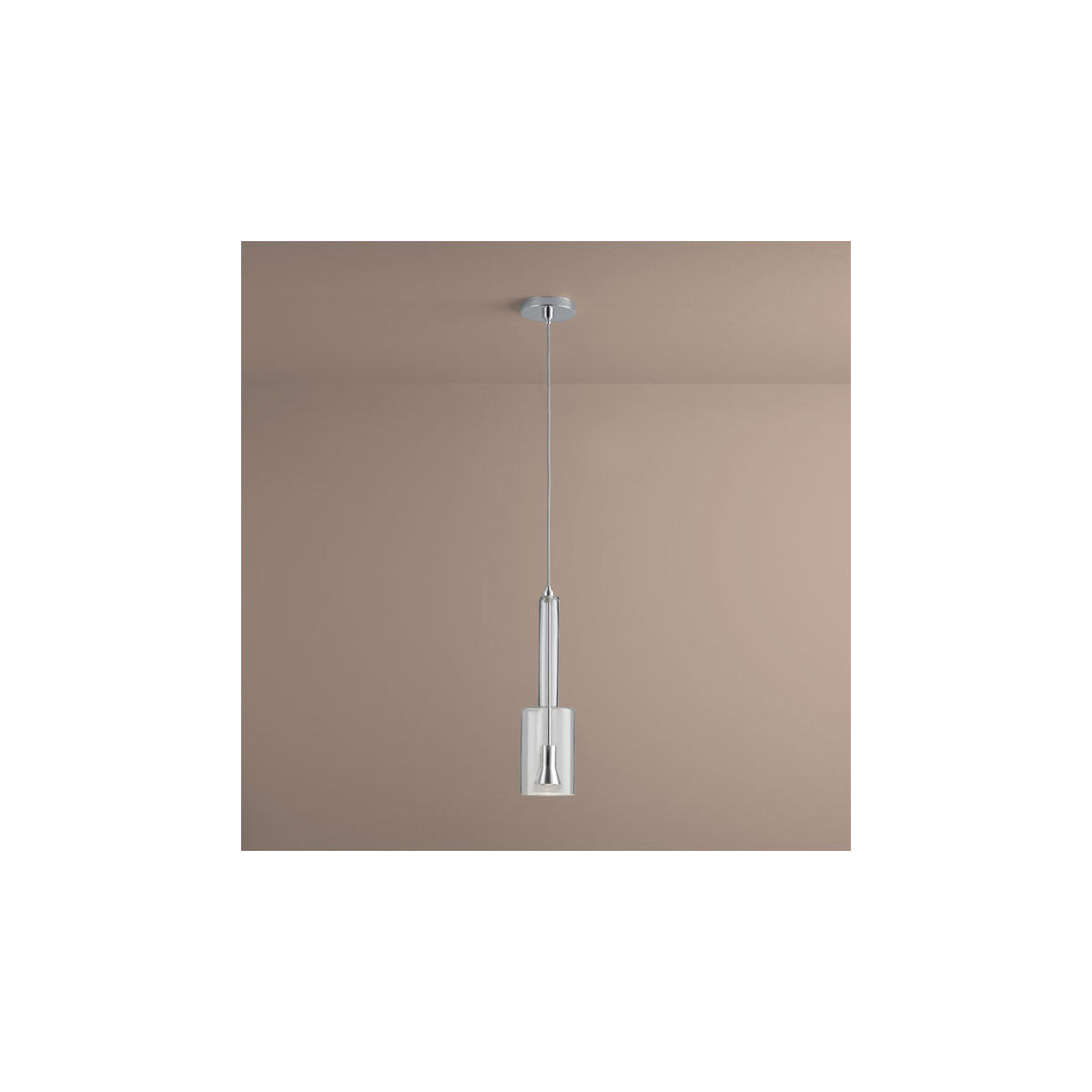 Spindle 1 Light 5 inch Clear Glass Pendant Ceiling Light