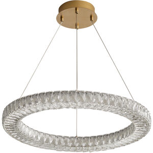 elan LED 24 inch Aged Brass Pendant Ceiling Light