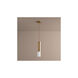 Opus 1 Light 4 inch Aged Brass Pendant Ceiling Light