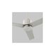 Adora 52 inch Satin Nickel with Silver Blades Ceiling Fan