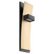 Dario 2 Light 4.25 inch Black/Aged Brass Sconce Wall Light